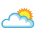 It is forcast to be Mostly Cloudy at 10:00 PM BST on August 29, 2011