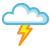 It is forcast to be Thunderstorm at 10:00 PM BST on July 07, 2012